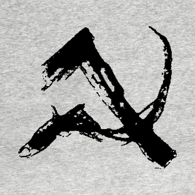 Dark and Gritty Hammer and Sickle Symbol by MacSquiddles